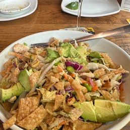 Thai Chicken Salad 1/2 order with added avocado Thai Chicken Salad 1/2 order with added avocado