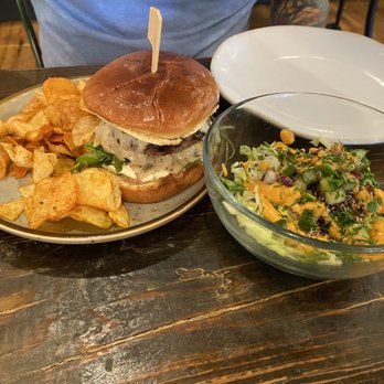 Kid Cashew - Lamb burger and stuffed avocado - Mediterranean Near Me - Charlotte, North Carolina