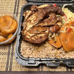 Hungry Eyes Jamaican Restaurant & Bar - White Meat Jerk Chicken Meal