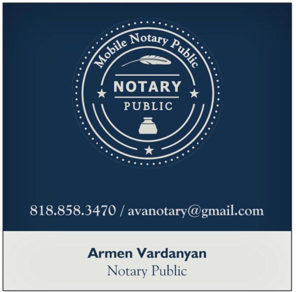 AVA TRAVELING NOTARY SERVICES Updated June 2024 Montrose, California Notaries Phone