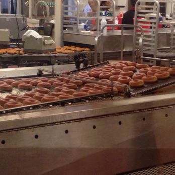 Krispy Kreme - Donuts after being flipped over by a machine - Donuts Near Me - Memphis, Tennessee