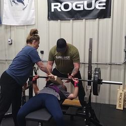 Lyft Station - Student athlete, Olivia, training with Mike (Black Dog Strength).