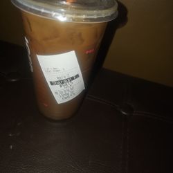 Dunkin' - Ice coffee with brown sugar syrup and almond milk