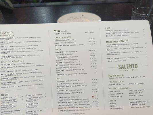 Menu photo 1 Salento Italia Nashville, TN Menu photo 1 Salento Italia Nashville, TN
