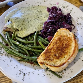 La Costa Grill - Tilapia with cilantro sauce, green beans, Red Cabbage - Mexican Near Me - McAllen, Texas