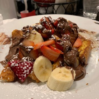 Griddle 24 - Strawberry Banana Nutella French Toast - Diners Near Me - Chicago, Illinois Griddle 24 - Strawberry Banana Nutella French Toast - Diners Near Me - Chicago, Illinois