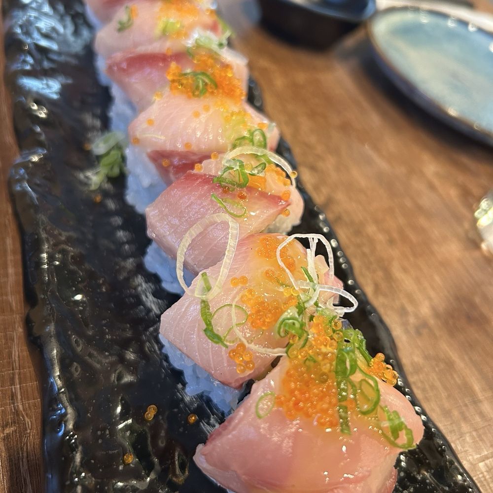 Double Hamachi roll Double Hamachi roll