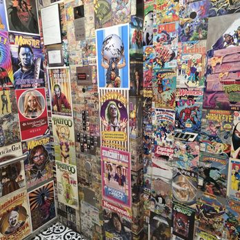Arcade Monsters - Comic book decor in the elevator - Arcades Near Me - San Diego, California
