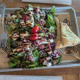 Starting with the chopped salad Starting with the chopped salad