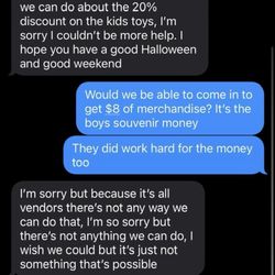 Antique & Artisans Emporium - Proof of conversation with the store.