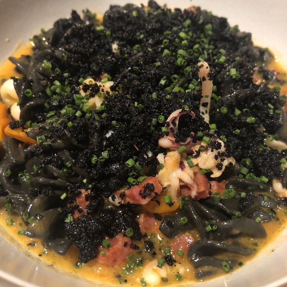 Chickadee - Squid Ink Fusilli - New American Near Me - Boston, Massachusetts Chickadee - Squid Ink Fusilli - New American Near Me - Boston, Massachusetts