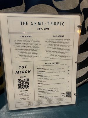 Menu photo 5 The Semi-Tropic Los Angeles, CA