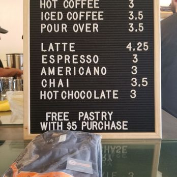 Cafe Aficionado - Drink menu on soft opening day - Coffee & Tea Near Me - Los Angeles, California