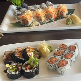 Two sushi roll Lunch specials.