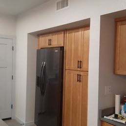 Infinity Builders - Flush Mounted cabinets. "This how people like them" says Infinity's Yossi. It took two days of arguement to get this fixed. - General Contractors Near Me - Phoenix, Arizona