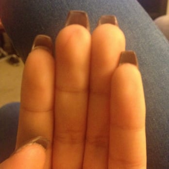 IShine Nail Spa - UNEVEN!!  Terrible ! - Nail Salons Near Me - Riverside, California