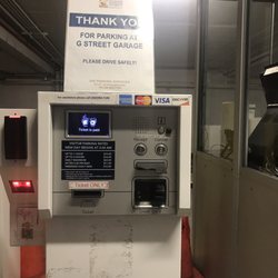 Law Library Garage - Payment terminal at exit