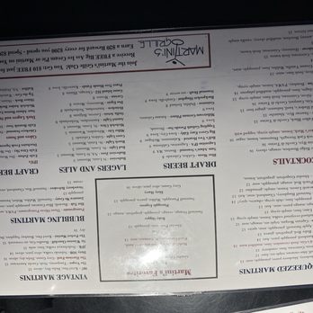 Martini's Grille - Menu - New American Near Me - Burlington, Iowa