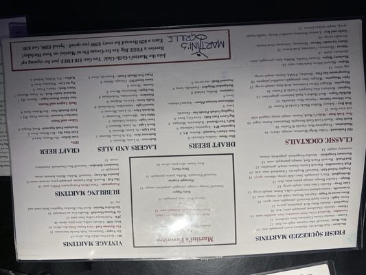 Menu photo 1 Martini's Grille Burlington, IA