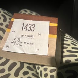 a price label on a cheese box a price label on a cheese box