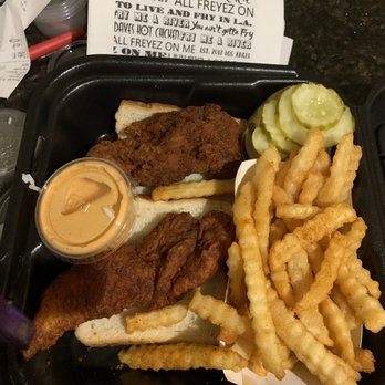 Dave's Hot Chicken - Tenders with fries - Chicken Shop Near Me - Indio, California