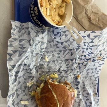 Tillamook Market - Cheeseburger and Mac and cheese hot dog - Ice Cream & Frozen Yogurt Near Me - Portland, Oregon