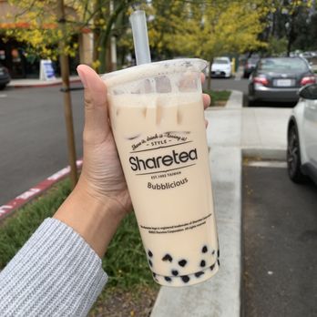 Sharetea - Classic Pearl Oolong Milk Tea (80% sweetness & ice) - Coffee & Tea Near Me - Riverside, California