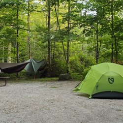 Moosalamoo Campground - There are 19 sites and each site is super spacious.