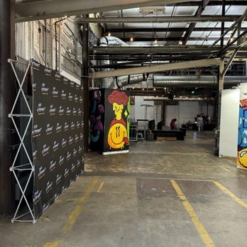 Bad Astronaut Brewing - Backdrop & stage in the back - Beer Bar Near Me - Houston, Texas