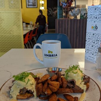 OEB Breakfast - Kelowna - The Bulgogi Eggs Benny is my all time favorite. Little bit of sweet Korean flavor paired with some savory notes! - Breakfast & Brunch Near Me - Kelowna, British Columbia