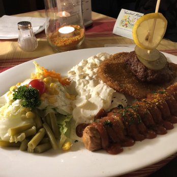 Schlögl's - Berlin Teller, sample plate of German food for one! - German Near Me - Berlin, BE