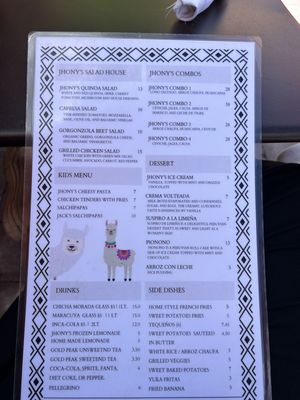 Menu photo 1 Jhony's Peruvian Cuisine Hailey, ID Menu photo 1 Jhony's Peruvian Cuisine Hailey, ID