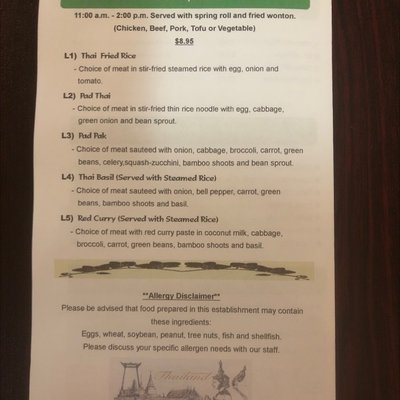 Menu photo 1 Enjoy Thai Mary Esther, FL