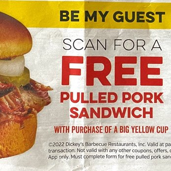 Dickey's Barbecue Pit - Coupon. - Barbeque Near Me - Coppell, Texas Dickey's Barbecue Pit - Coupon. - Barbeque Near Me - Coppell, Texas