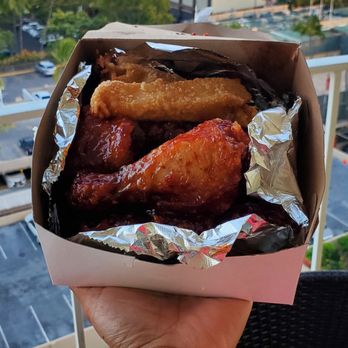Itchy Butt - Fried Chicken, Korean flavor with it's respective fried cheese. So yummy. - Korean Near Me - Honolulu, Hawaii