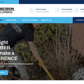 Mud Paw Design House - Website Design for Local plumber - Web Design Near Me - Eugene, Oregon