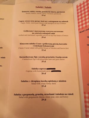 Menu photo 1 Restauracja Bacio Warsaw, MZ