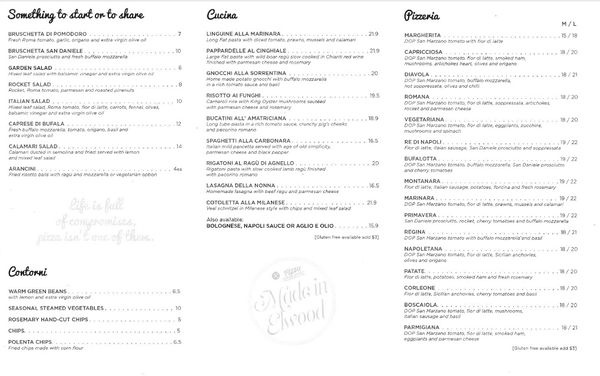 Menu photo 2 Zanini Pizzeria Elwood, VIC
