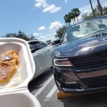 Bandeja Paisa Restaurant - The delicious Cachapa y mi Dodge Charger Hemi! - Colombian Near Me - Miami, Florida