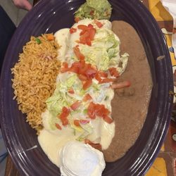 Sombreros Mexican Restaurant - Burrito Supreme with rice