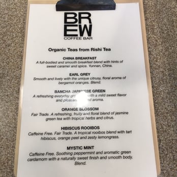 BREW - Tea choices - Coffee & Tea Near Me - Cary, North Carolina
