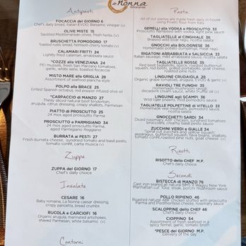 La Nonna Vail - Dinner menu - Italian Near Me - Vail, Colorado