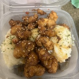 Mash potato amd chicken
