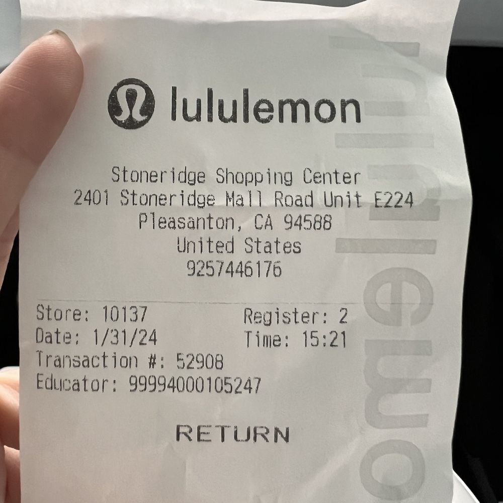 Lululemon - Poor service today - Men's Clothing Near Me - Pleasanton, California Lululemon - Poor service today - Men's Clothing Near Me - Pleasanton, California