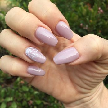 First Nails - Had her do a cute little design on my ring finger, Nina is the best! - Nail Salons Near Me - Rio Rancho, New Mexico