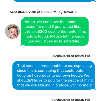 Kauai Exclusive - This is proof that they planned to charge me to check for mold - Vacation Rentals Near Me - Lihue, Hawaii Kauai Exclusive - This is proof that they planned to charge me to check for mold - Vacation Rentals Near Me - Lihue, Hawaii