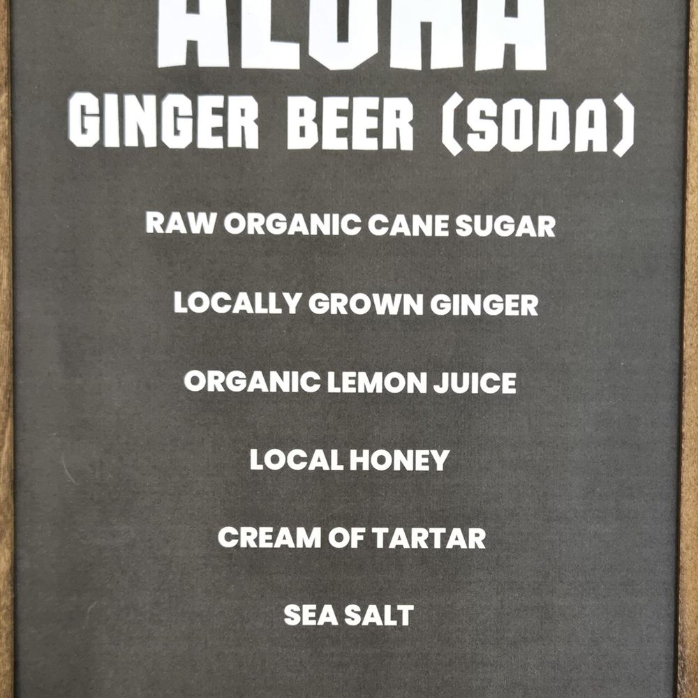 Aloha Ginger Beer - Only the freshest local ingredients included in their Ginger Beer. - Beverage Store Near Me - Lihue, Hawaii Aloha Ginger Beer - Only the freshest local ingredients included in their Ginger Beer. - Beverage Store Near Me - Lihue, Hawaii