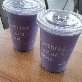 Jamba - My daughters order was plant-based vanilla blue sky with extra strawberries. Pineapple unavailable - Juice Bars & Smoothies Near Me - Rocklin, California
