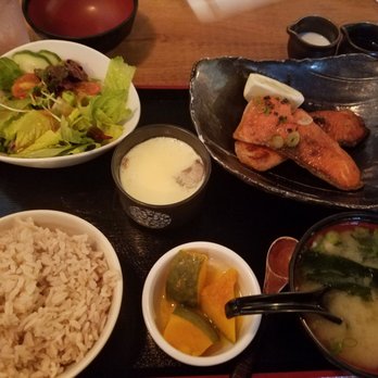 Nippon Cha - Grilled salmon set - Japanese Near Me - Bayside, New York