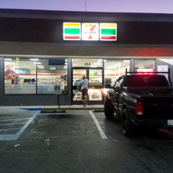 The store in the early morning.